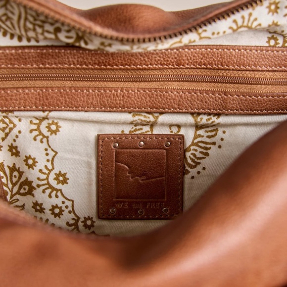 FREE PEOPLE WE THE FREE EMERSON TOTE Saddle NEW - Picture 5 of 13